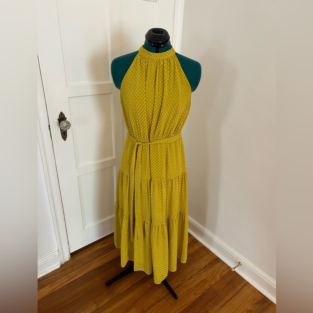 Chartreuse Midi Dress